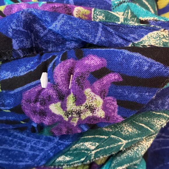 Vintage RJ Stevens Tropical Dress Women's 10 Paradise Beachy Resort Vacation - Picture 13 of 16